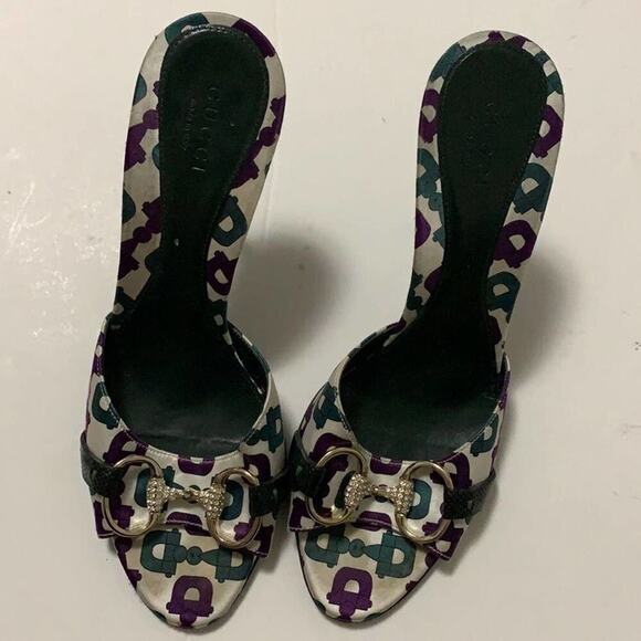 HORSE-BIT SATIN  SANDALS‎ SIZE 6 1/2Btv - Picture 1 of 6